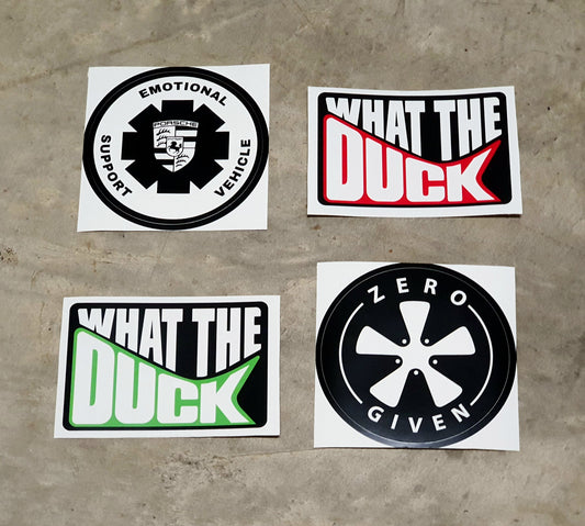 What The Duck Sticker Set of 4